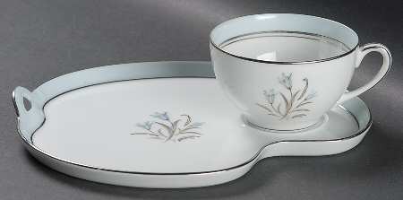 Bluebell Snack Plate & Cup Set by Noritake
