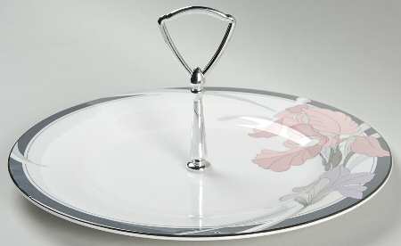 Cafe Du Soir Round Serving Plate with Handle (DP)