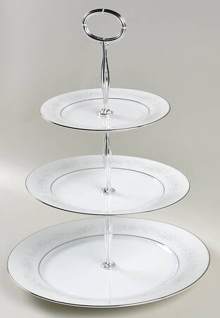 Cumberland 13 7/8"-14 1/4" 3-Tiered Serving Tray(DP,SP,BB) HC