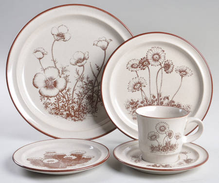 Desert Flowers 5 Piece Place Setting