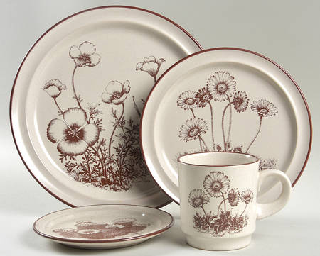 Desert Flowers 4 Piece Place Setting