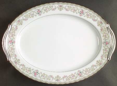 Edgewood 13" Oval Serving Platter by Noritake