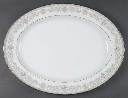 Edgewood 16" Oval Serving Platter by Noritake