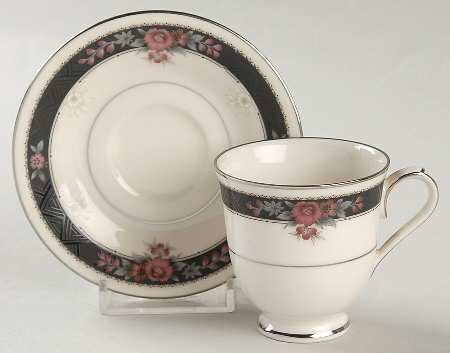 Etienne Footed Demitasse Cup & Saucer Set by Noritake