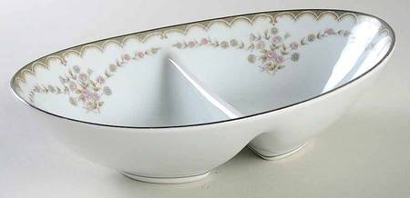 Garland 10" Oval Divided Vegetable Bowl by Noritake