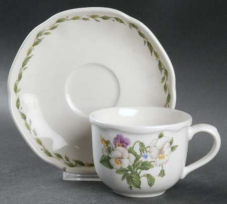Gourmet Garden Flat Cup & Saucer Set