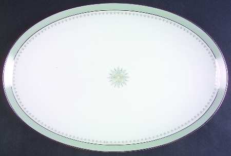 Gotham (Platinum) 14" Oval Serving Platter by Noritake