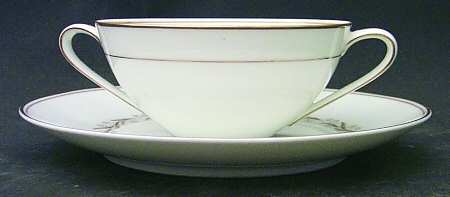 Laurel (5903) Flat Cream Soup Bowl & Saucer Set
