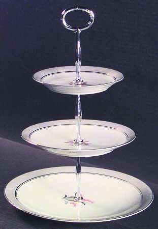Lilybell 13 7/8"-14 1/4" 3-Tiered Serving Tray(DP,SP,BB) HC