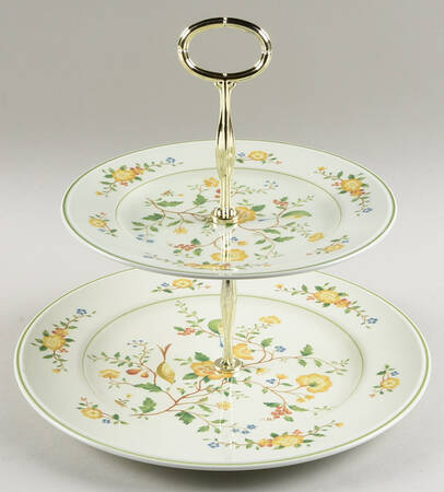 Lineage 6 5/8"-10"  2 Tiered Serving Tray (Dp, Sp) HC