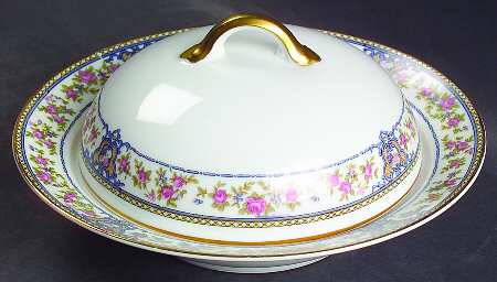 The Malay Round Covered Butter by Noritake