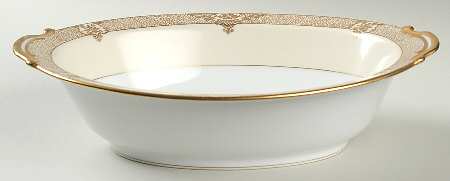 Marcisite 10" Oval Vegetable Bowl by Noritake