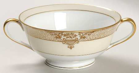 Marcisite Footed Cream Soup Bowl by Noritake