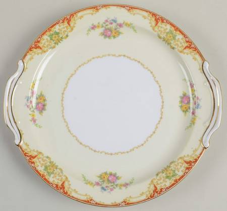 N844 Handled Cake Plate