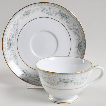 Noble Footed Cup & Saucer Set by Noritake