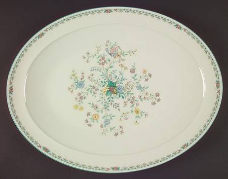 Paradise Green 16" Oval Serving Platter by Noritake