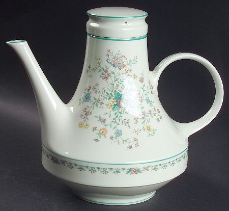 Paradise Green Coffee Pot & Lid by Noritake