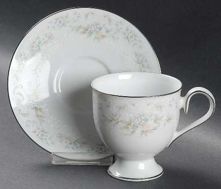 Patience Footed Cup & Saucer Set by Noritake