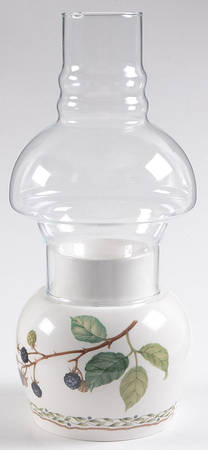 Royal Orchard Hurricane Lamp & Globe by Noritake