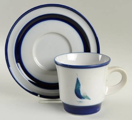 Running Free Flat Cup & Saucer Set by Noritake