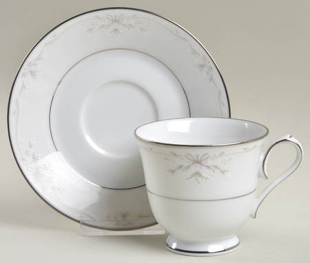 Silk Ribbons Footed Cup & Saucer Set by Noritake