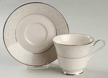 Trudy Footed Cup & Saucer Set by Noritake