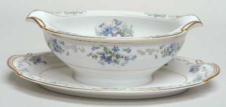 Violette Gravy Boat with Attached Underplate by Noritake