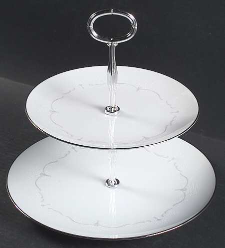 Whitebrook 6 5/8"-10"  2 Tiered Serving Tray (Dp, Sp) HC