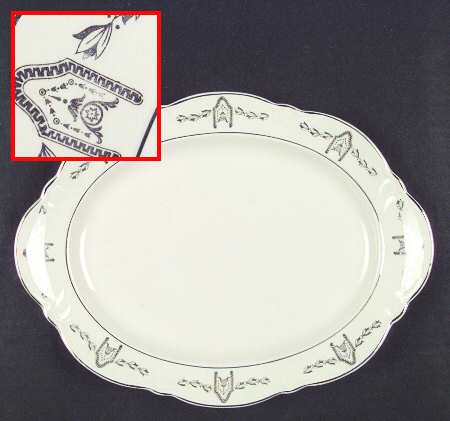 1163 11" Oval Serving Platter
