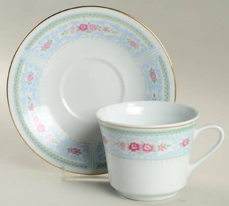 Flower Song Flat Cup & Saucer Set