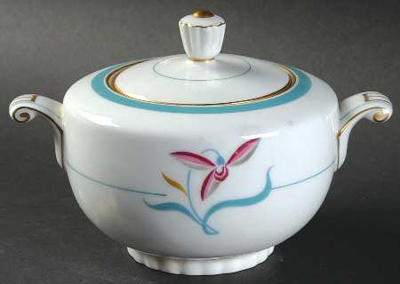 Allegro Sugar Bowl & Lid by Narumi