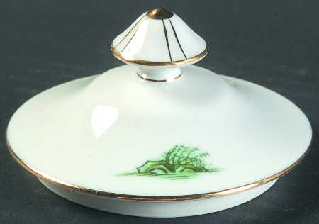 Oriental Green Lid for Sugar Bowl