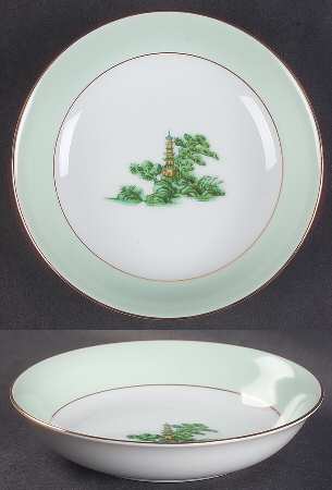 Oriental Green Fruit/Dessert (Sauce) Bowl