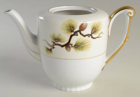 Shasta Pine White Teapot No Lid