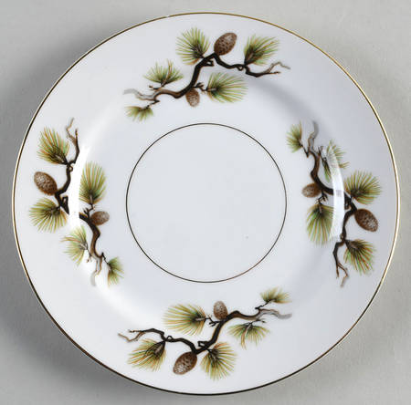 Shasta Pine White Salad Plate