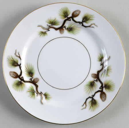 Shasta Pine White Bread & Butter Plate
