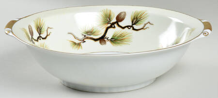 Shasta Pine White 9" Round Vegetable Bowl