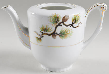 Shasta Pine White Teapot No Lid