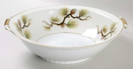 Shasta Pine White 10" Round Vegetable Bowl
