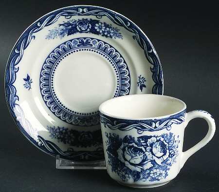 Old Vienna Flat Cup & Saucer Set