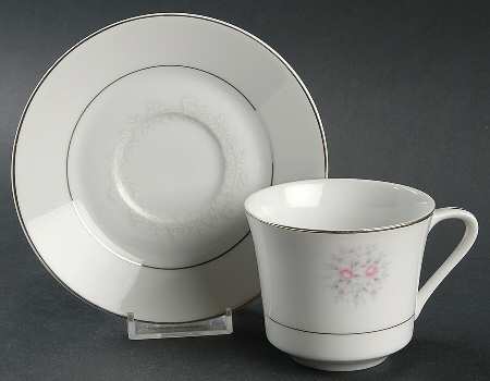 Sweet Afton Flat Cup & Saucer Set