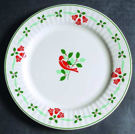 Bells & Holly Salad Plate