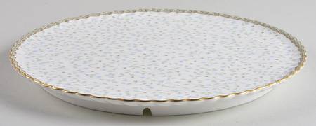 Blue Prose Cake Plate