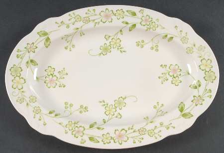 Blossom Time (No Trim) 12" Oval Serving Platter