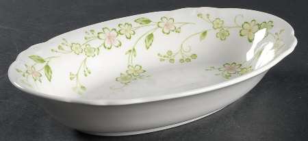 Blossom Time (No Trim) 9" Oval Vegetable Bowl