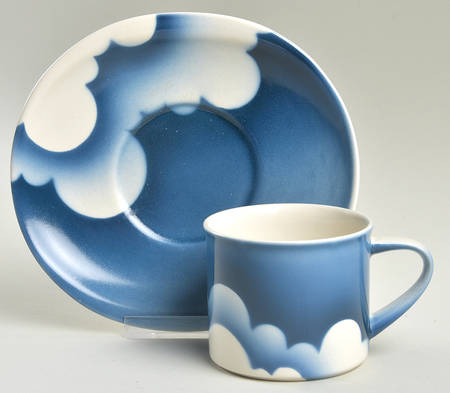 Cloudland Flat Cup & Saucer Set by Nikko