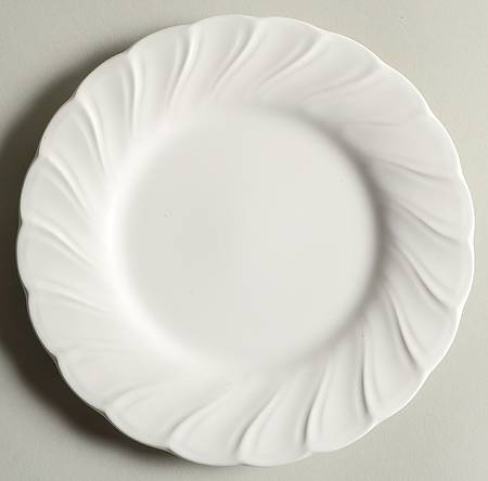 Crown White Bread & Butter Plate