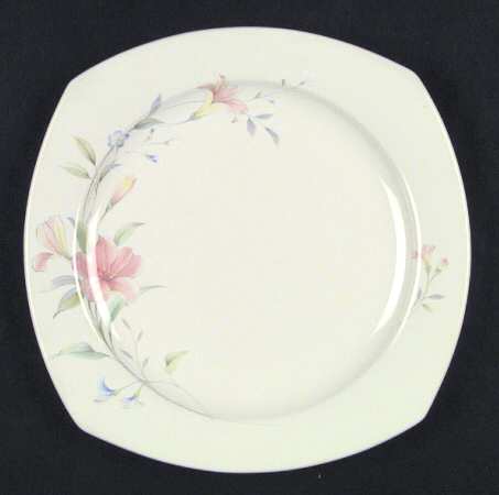 Coral Lily Salad Plate