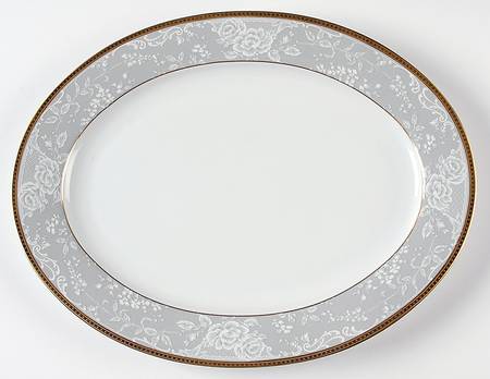 Evening Lace 12" Oval Serving Platter