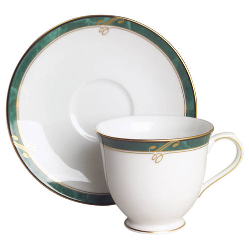 Forest Glen Footed Cup & Saucer Set